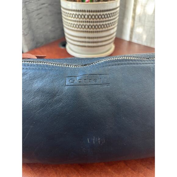 Pre-owned Garrett Leather Toiletry bag (dark blue) - Picture 3 of 9